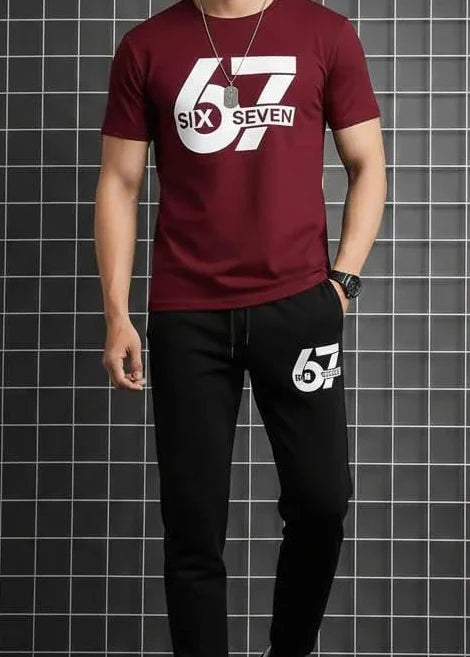 Men’s “67” Premium Tracksuit – Slim Fit Casual Streetwear ⭐⭐⭐⭐⭐